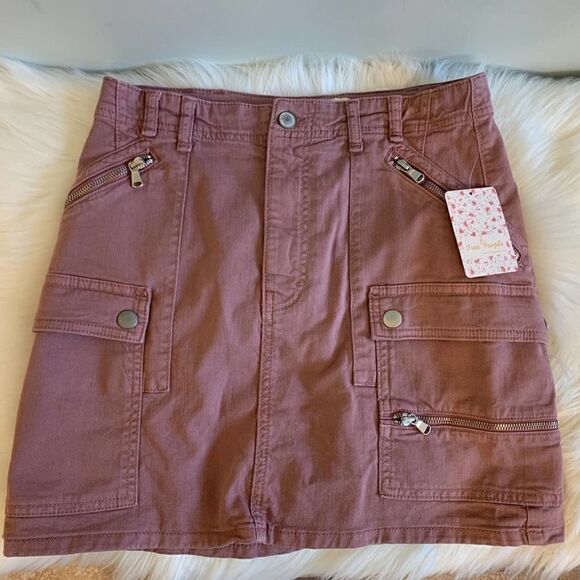 NWT Free People Avenue Dusty Lilac Mini Skirt! 🔥 - Picture 5 of 8